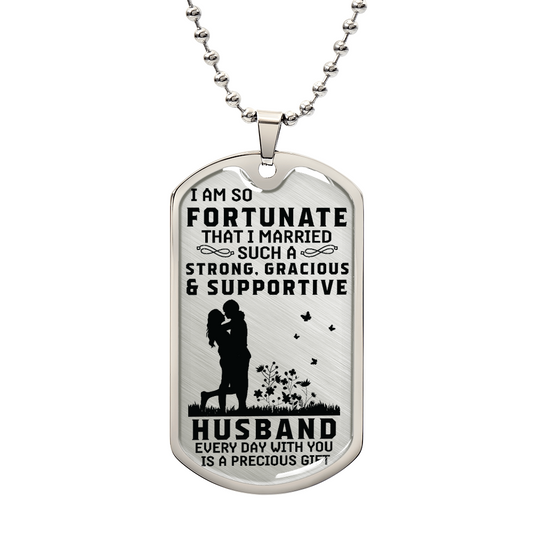 Birthday-dog tag for Husband