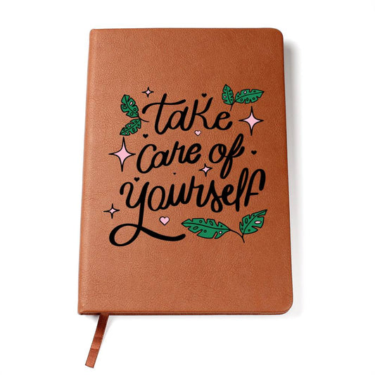 Journal Design_Take Care of Yourself Leather Journal