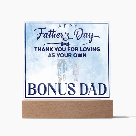Bonus Dad Square Plaque
