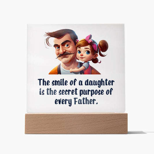 The-smile-of-a-daughter Square Plaque