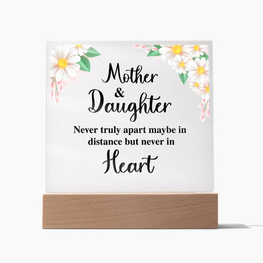 Mother & Daughter Square Plaque